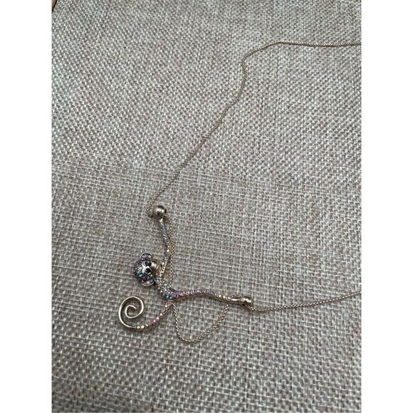 Betsey Johnson Welcome To The Jungle Gold Tone Monkey Pendant Necklace - Picture 4 of 7